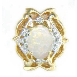 B589 14K OPAL SLIDE. 